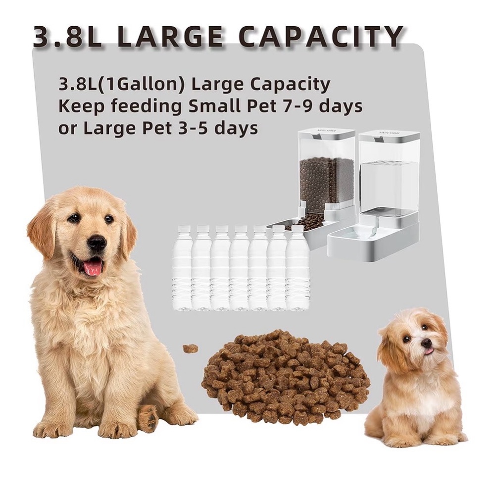 Pet Feeder & Water Dispenser Set - Picture 3 of 6